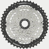 Shimano Acera CS-HG400 8-speed bike cassette with 11-45T gears, showing the hyperglide design for smooth shifting.