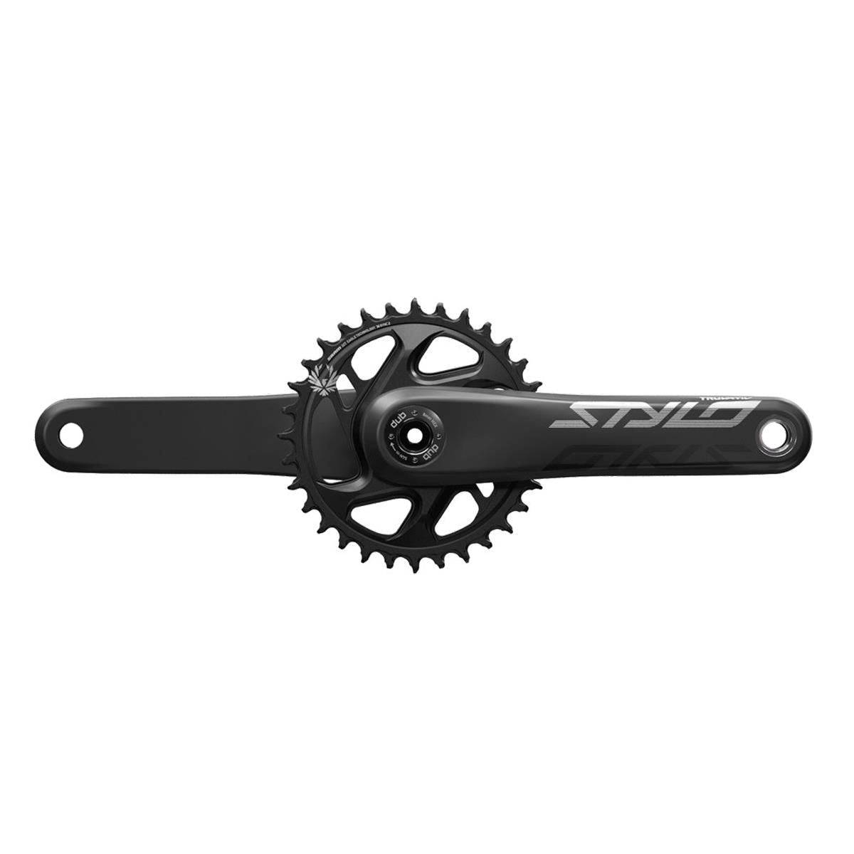 TRUVATIV Crank Stylo Carbon Eagle Boost 148 DUB 12s 175 w Direct Mount 32t X-SYNC 2 Chainring Black (DUB Cups/Bearings Not Included): BLACK 175MM | Swinnerton Cycles