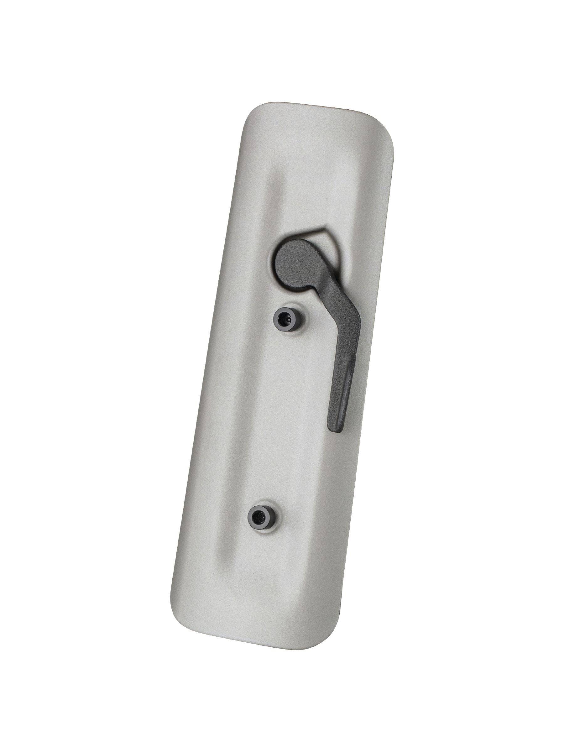 Trek 2022 Checkpoint SL downtube storage cover in Mercury color, protective bike accessory attached to bike frame.