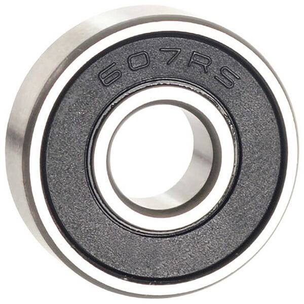 M Part 607 2RS cartridge bearing for bicycle hubs, high performance, durable 7x19x6mm component, close-up view of bearing in package