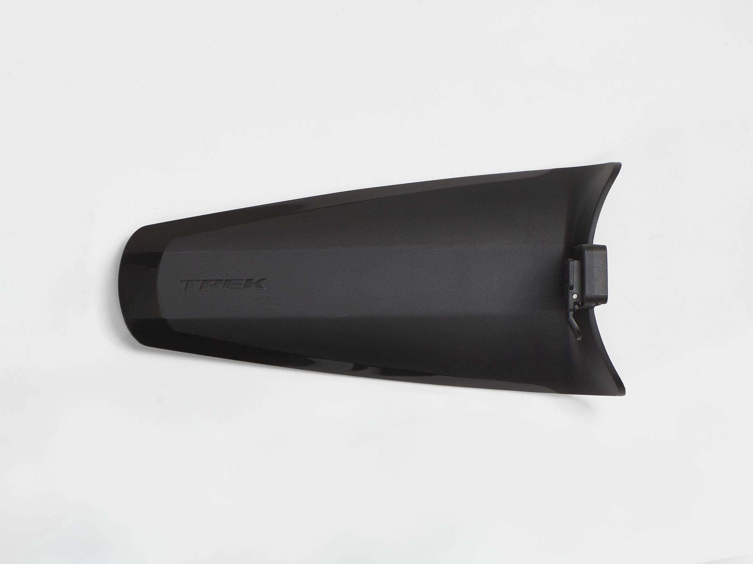 Bontrager Trek Blendr Fendr Rear Mudguard with integrated light mount, black, for bike components and mud protection.