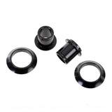 Halo Wide Boy 20mm adaptor set with spare QR cones for front hub upgrades, showcasing the components and hardware.