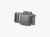 Bontrager Fidlock SNAP helmet buckle spare for secure fastening, shown in close-up with details of the plastic clip.