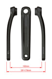FSA Ebike Chainset CK-320 ISIS Drive black crankset with 27.5mm spindle for e-bikes, component part with visible crank arms and chainring