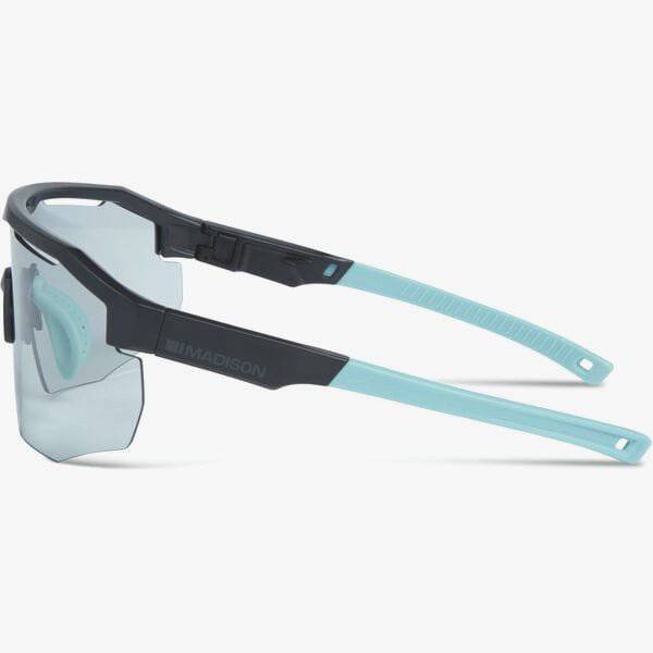 Madison Eyewear Cipher photochromic sunglasses with matte black frame and Cat 1-3 lens, designed for stylish eye protection.