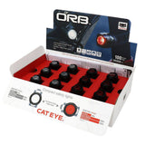 Cateye Orb front and rear bike light kit showing 12 bright safety lights for cycling visibility and security.