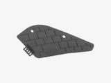 Black Trek Marlin+ motor access cover with installation bolts, designed for 2024 bike components.