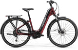 Merida eSpresso City 400 EQ electric hybrid bike with Shimano STEPS drive, integrated accessories, and sleek frame design.