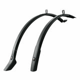 SKS Velo 700c mudguard set with 42mm width for 28-inch wheels, black, universal fit bike accessories.