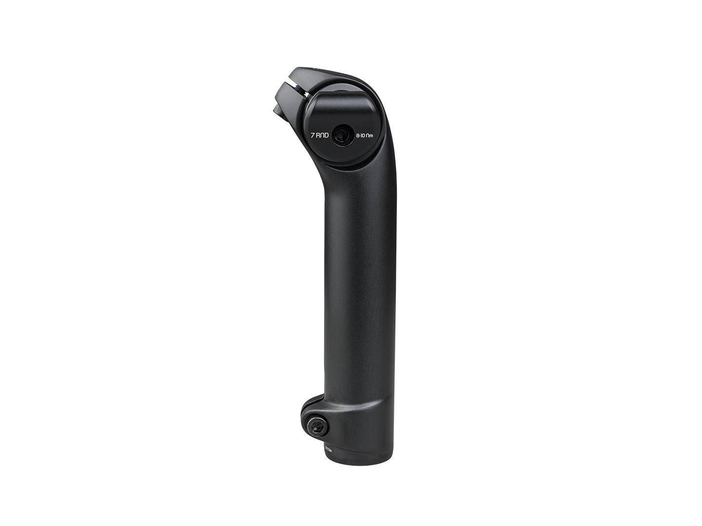 Trek alloy seat mast cap with 7x7mm rail clamp for road bike seat posts, made of durable metal with a sleek finish.