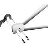 M Part gear hanger cube, durable bicycle frame protection component, shown in black with metal mounting points.