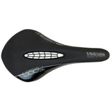 Tioga Undercover Boost bike saddle with 3D contoured padding and shock absorption for comfortable cycling.