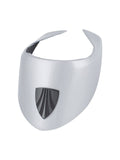 Trek Domane SL Quicksilver headtube brow cover, a frame protection accessory for Trek road bikes, with a sleek Quicksilver finish.