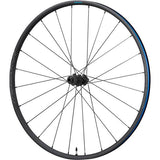 Shimano GRX WH-RX570 700C rear wheel with disc brake, 11/10-speed, 12x142mm thru-axle, black, designed for gravel bikes.
