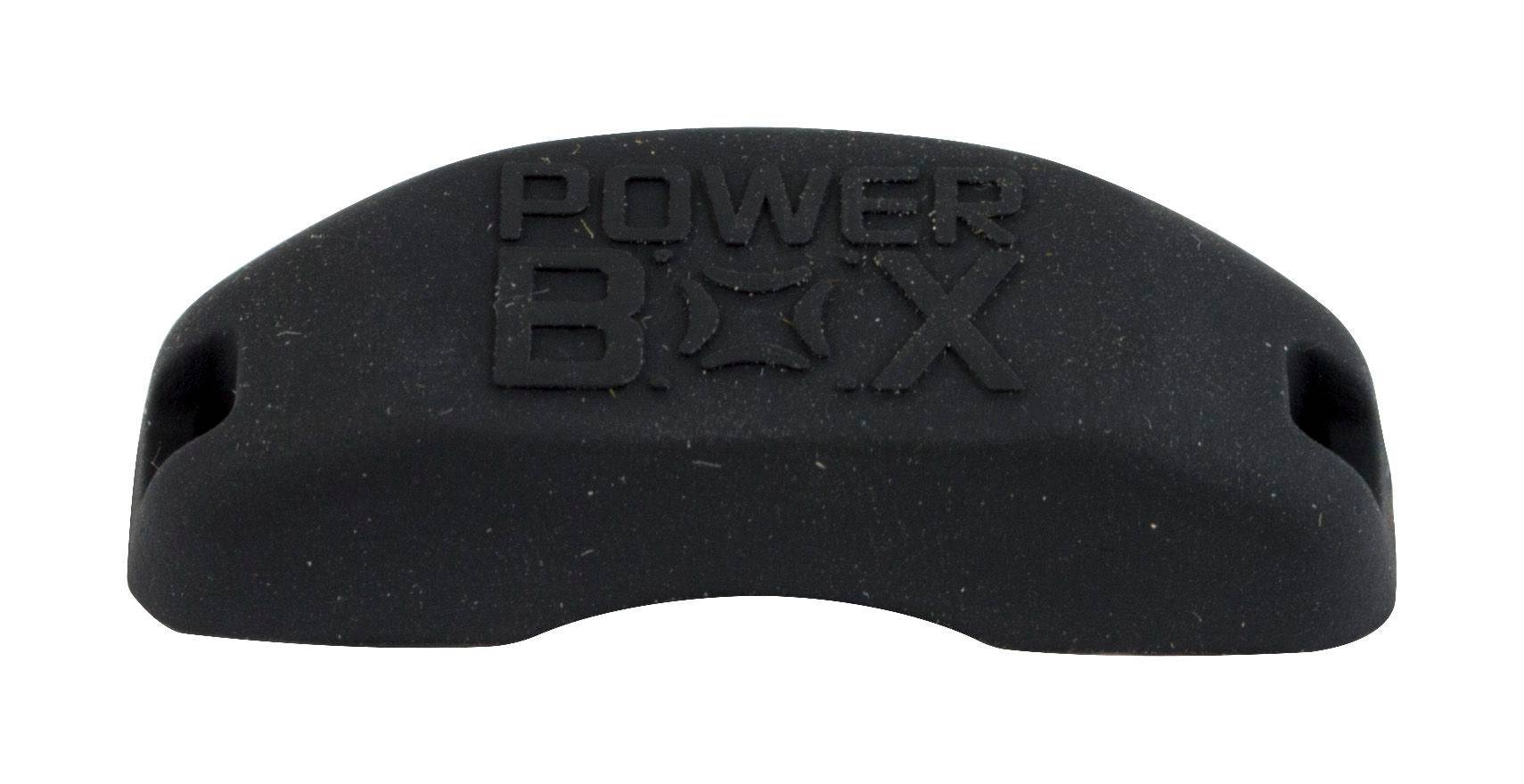 FSA Powerbox crank battery cover replacement, protective cycling component, shown on a bicycle crankset.