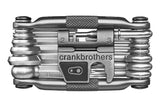 Crank Brothers Multi 19 bike multi-tool with chain, hex wrenches, and compact design for bike repairs and maintenance.