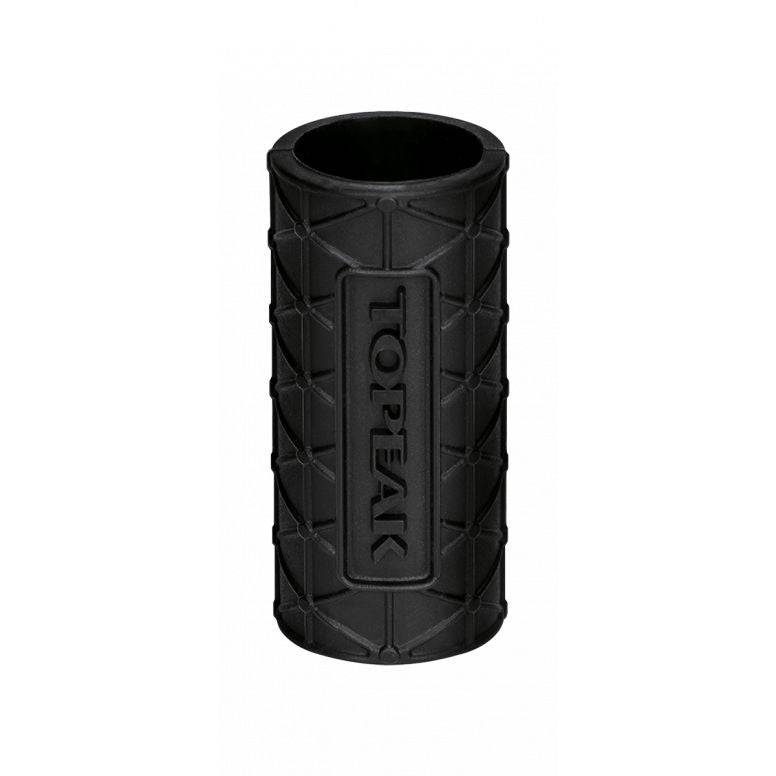 Pair of Topeak silicone CO2 cartridge sleeves, protective covers for inflator cartridges, designed to prevent damage and improve grip.