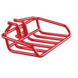 Benno Bikes utility front tray rack for eScout, RemiDemi, and Boost E electric bikes, shown mounted on the bike frame.
