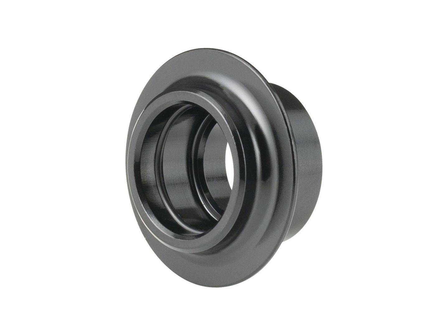 Black Bontrager XC Road front 12mm drive side axle end cap for 2024 bike hubs, component replacement part.
