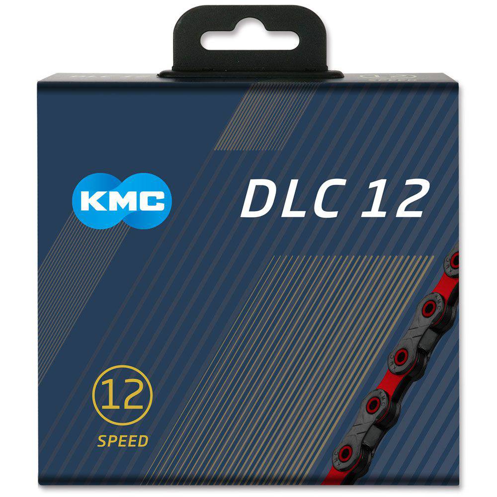 Kmc X12 Dlc Black/Red 126L Chain | Swinnerton Cycles