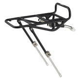 Surly Front Rack Mk II Porteur rack for fat bikes and 29+ wheels, shown installed on a bike with durable metal construction.