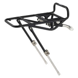 Surly Front Rack Mk II Porteur rack for fat bikes and 29+ wheels, shown installed on a bike with durable metal construction.