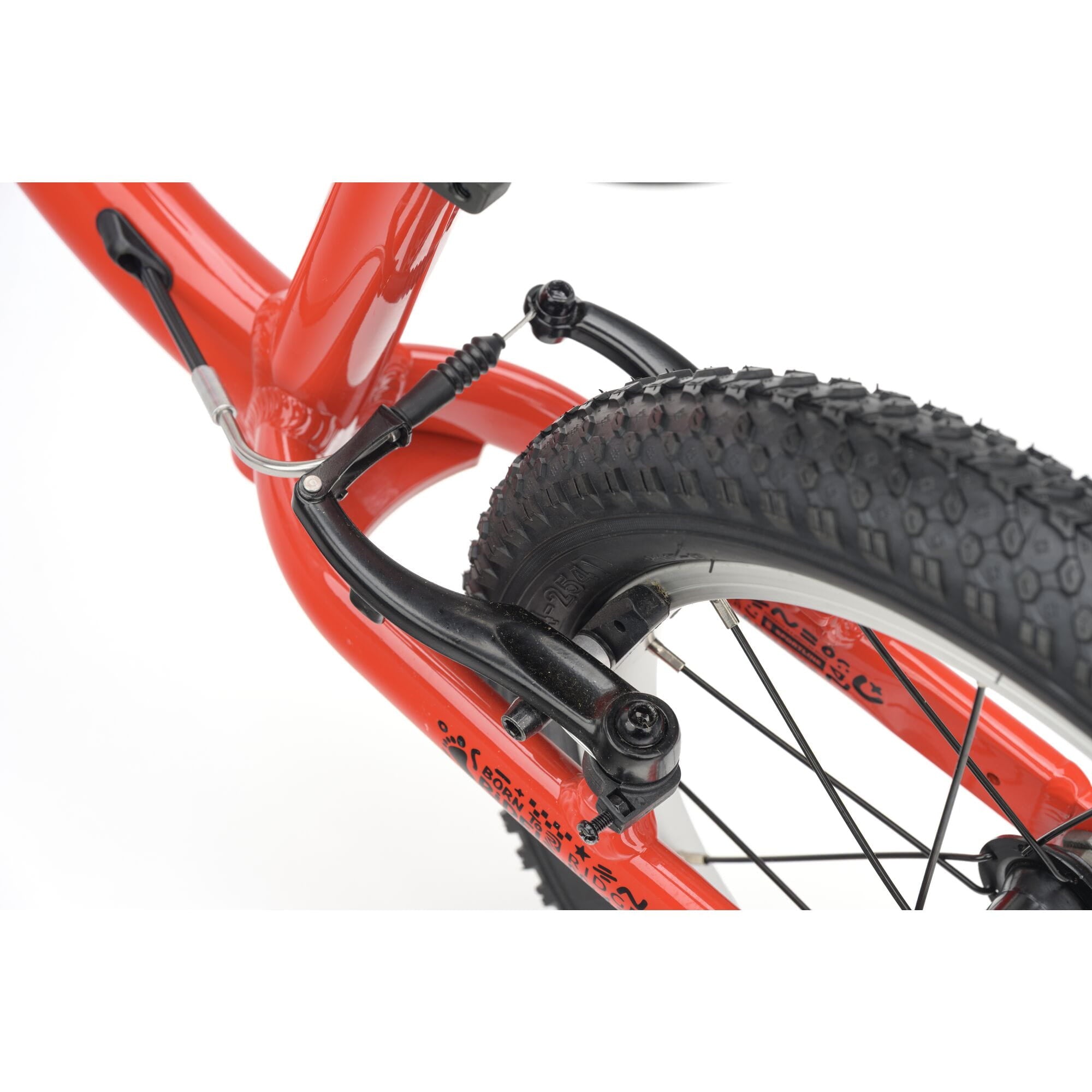 Red Ridgeback Scoot XL Kids Balance Bike 14-inch for ages 3+, featuring a lightweight frame and beginner-friendly design.