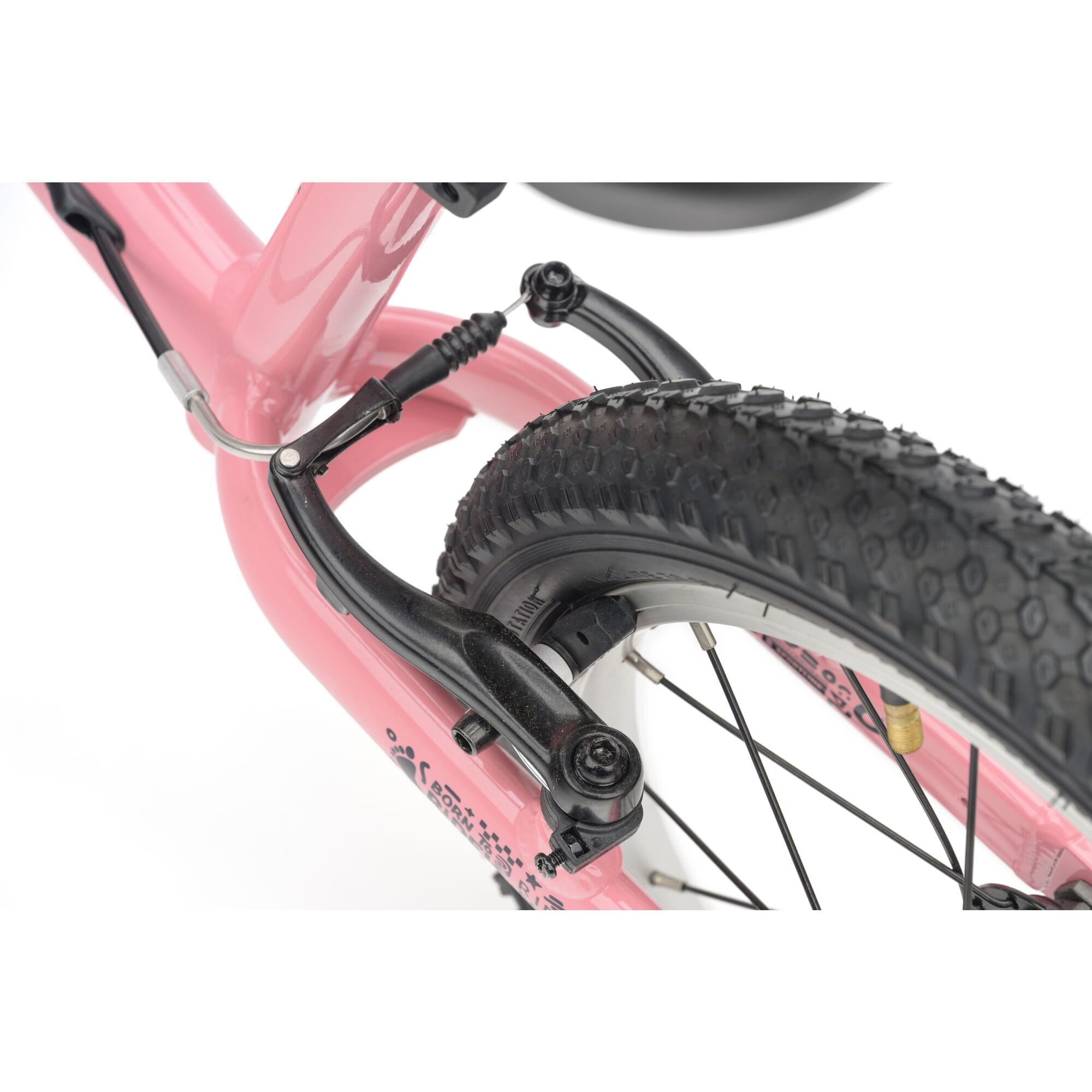 Pink Ridgeback Scoot XL Kids Balance Bike 14-inch for beginner riders aged 3+, featuring a lightweight frame and easy-to-grip handlebars.