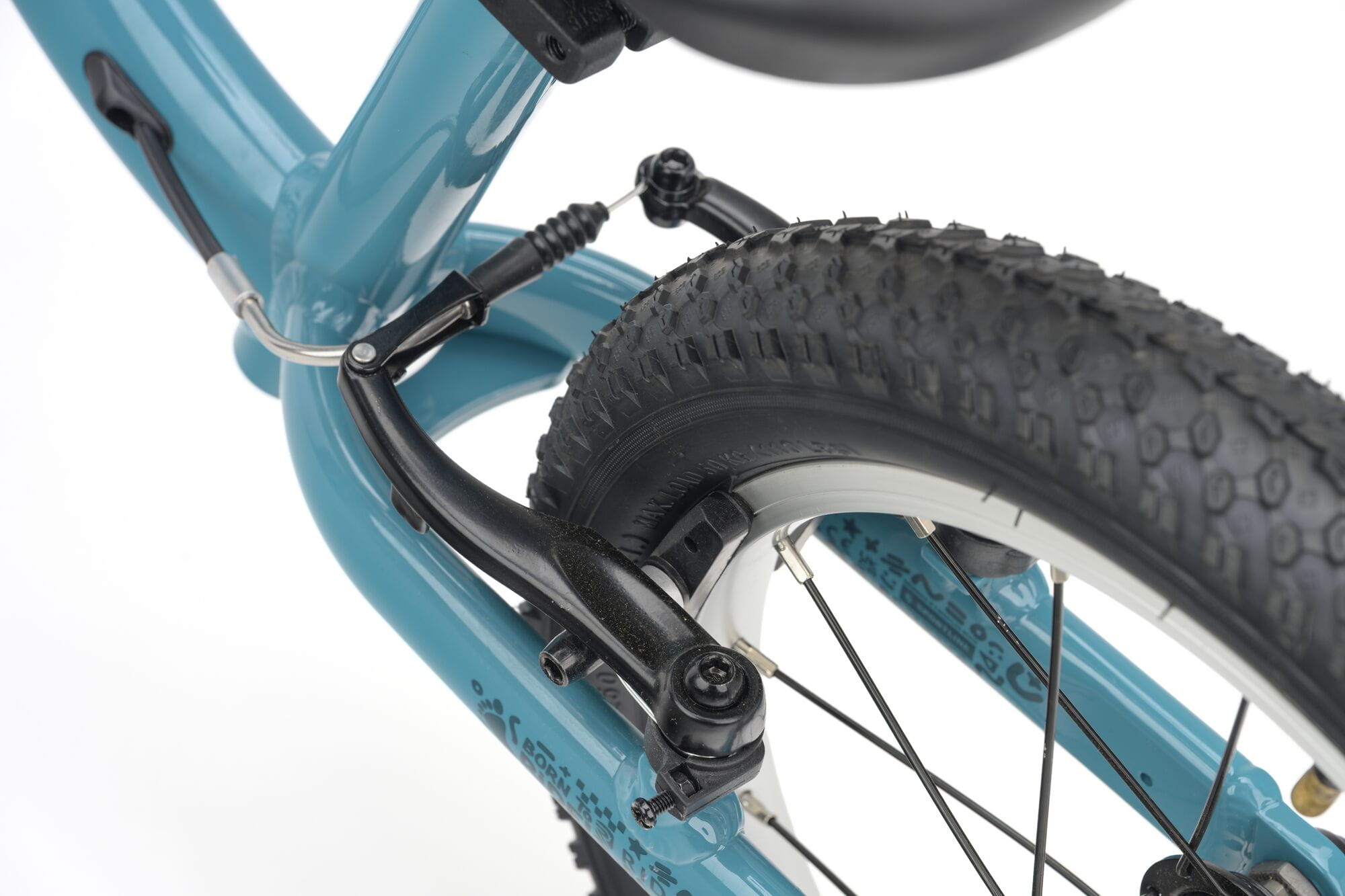 Teal Ridgeback Scoot XL Kids Balance Bike 14-inch for ages 3+, featuring a lightweight frame and beginner-friendly design.