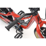 Red Ridgeback Dimension 16 kids' bike for ages 3.5 to 6, featuring adjustable lightweight frame and detailed design.