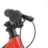 Red Ridgeback Dimension 16 kids bike with adjustable lightweight frame and training wheels for children aged 3½ to 6 years.