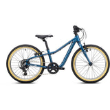 Blue Ridgeback Dimension 20 Kids Bike with 7-speed Shimano gears, designed for children aged 5 and up, featuring a sturdy frame and small wheels.