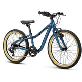 Blue Ridgeback Dimension 20 kids bike with 7-speed Shimano gears, suitable for children aged 5 and up.