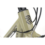 Ridgeback Dimension 20 kids bike in sand color with 7-speed Shimano gears, suitable for children aged 5 and above.