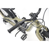 Ridgeback Dimension 20 Kids Bike for ages 5+ with 7-speed Shimano gears, shown in sand color with detailed frame view