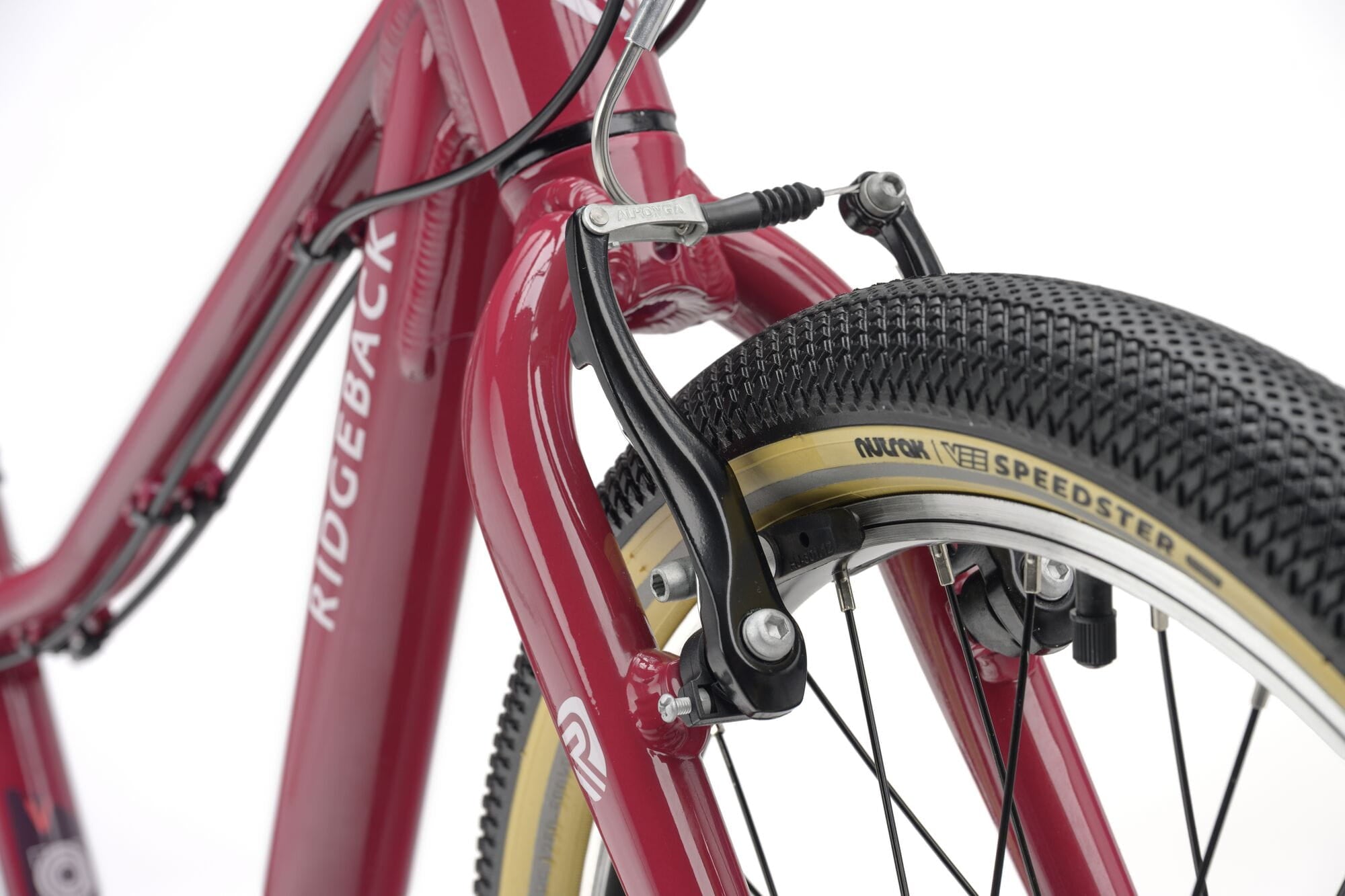 Ridgeback Dimension 20 Kids Bike for ages 5+ with plum frame and 7-speed Shimano gears, designed for young riders.
