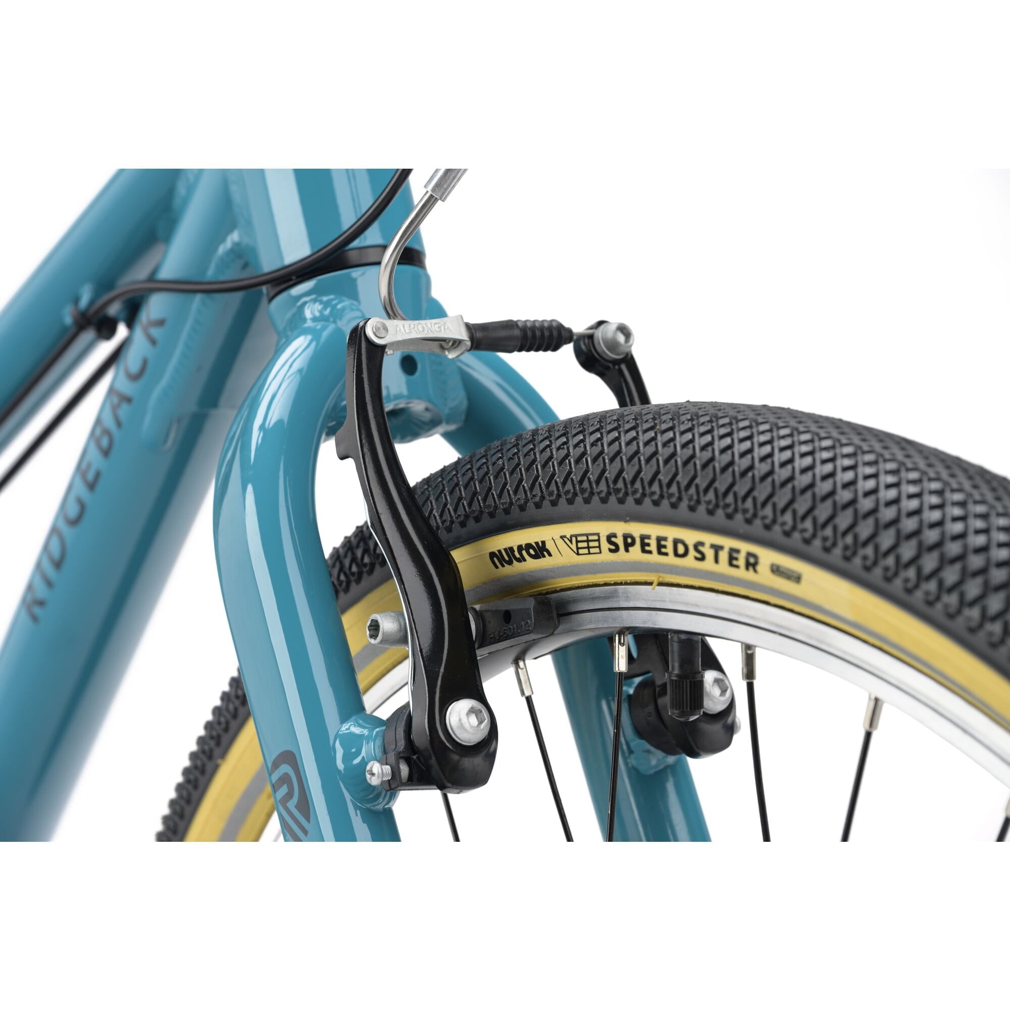Ridgeback Dimension 24 kids bike in teal with 8-speed Shimano gears, puncture-resistant tires, adjustable fit for ages 8+