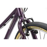 Violet Ridgeback Dimension 24 kids bike with 8-speed Shimano gears, puncture-resistant tires, adjustable fit for children aged 8+