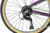 Ridgeback Dimension 24 kids bike in violet with 8-speed Shimano gears, puncture-resistant tires, adjustable fit for children age 8+