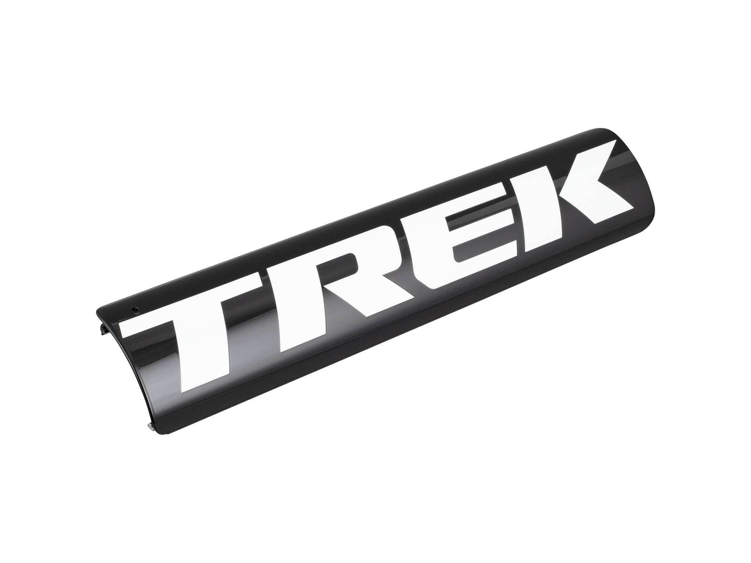 Trek 2023 electric battery cover in black and white, a protective component for service access on e-bikes.