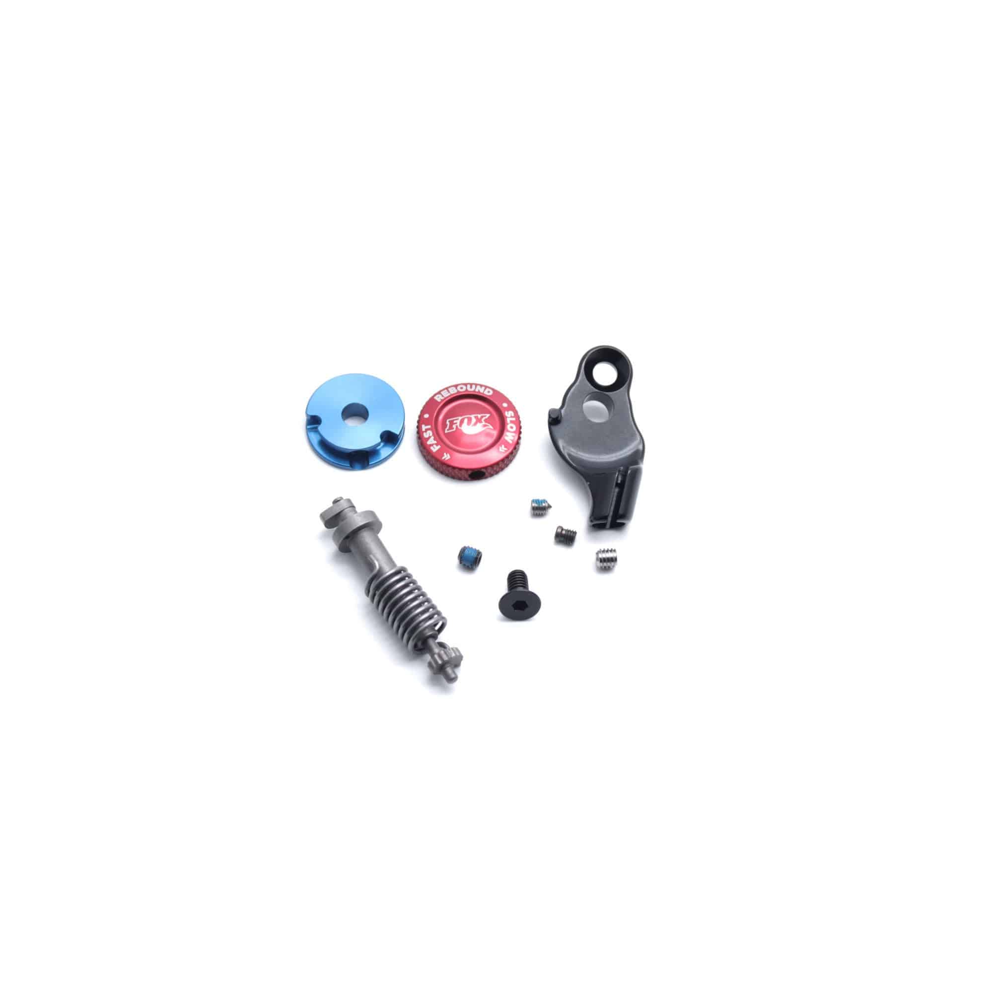 Fox Shock FLOAT DPS Remote SV Down Interface Parts Kit showing various replacement components for Fox shock systems.