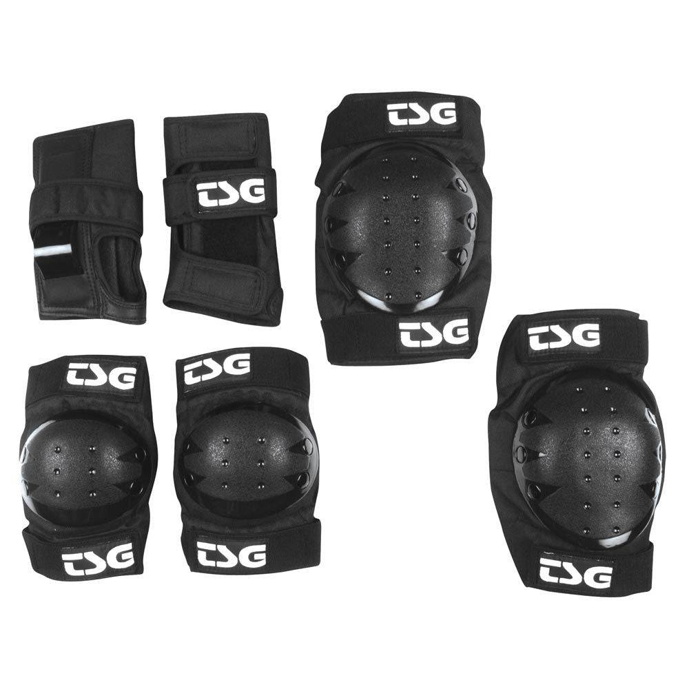 TSG Basic Padset for kids includes knee, elbow, and wrist guards, designed for safety during sports and outdoor activities.