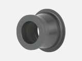 Bontrager Ratchet EXP MTB rear drive side 12mm end cap in black, showing the component's 148mm old axle length and design details.