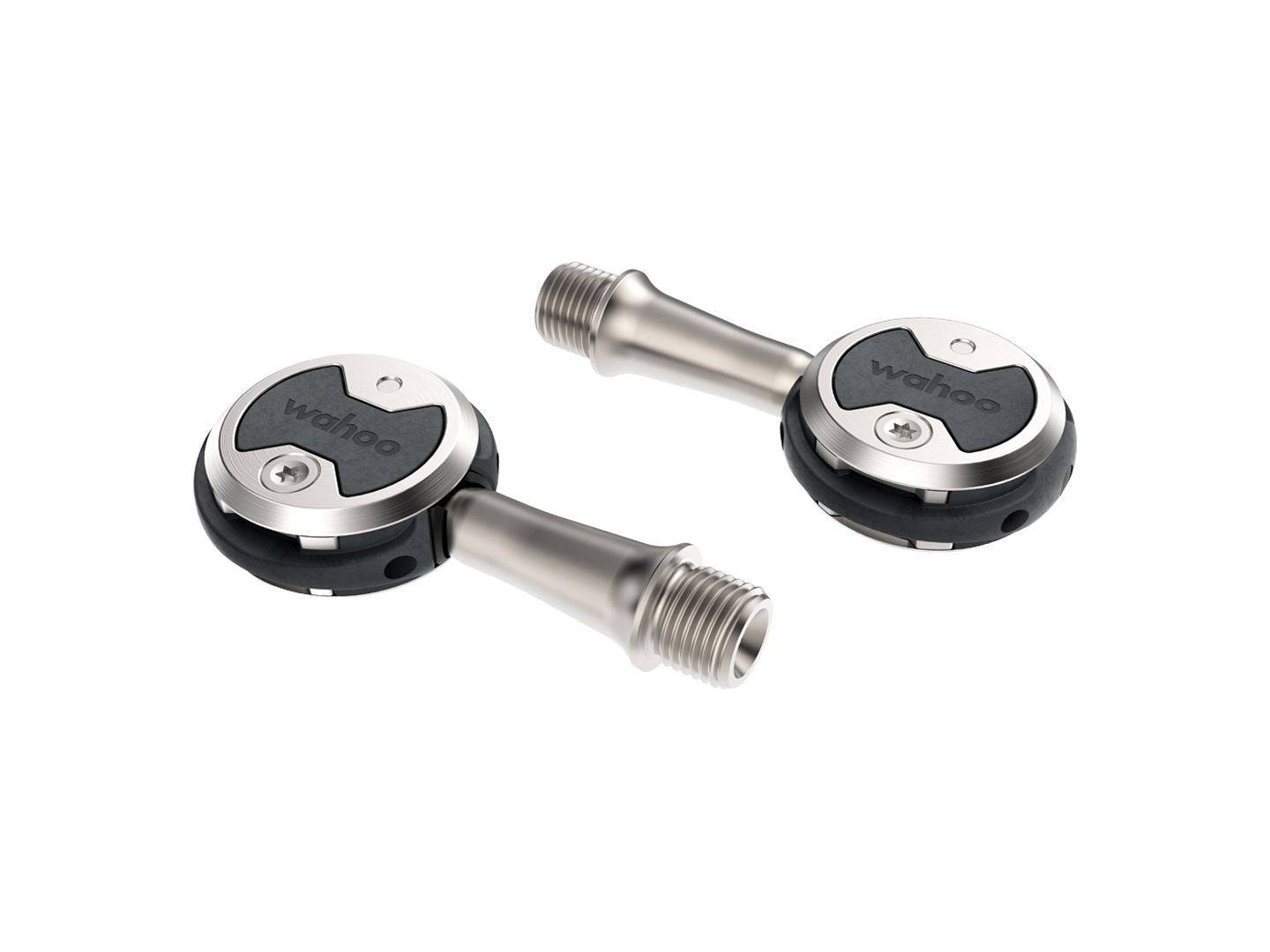 Wahoo Speedplay Nano clipless pedals for efficient power transfer and adjustable float, shown with sleek design and pedal cleats.