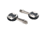 Wahoo Speedplay Nano clipless pedals for efficient power transfer and adjustable float, shown with sleek design and pedal cleats.