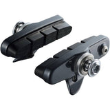 Shimano Ultegra R55C4 R8000 cartridge brake shoes for alloy rim calipers, pair, bicycle components, with black rubber brake pads