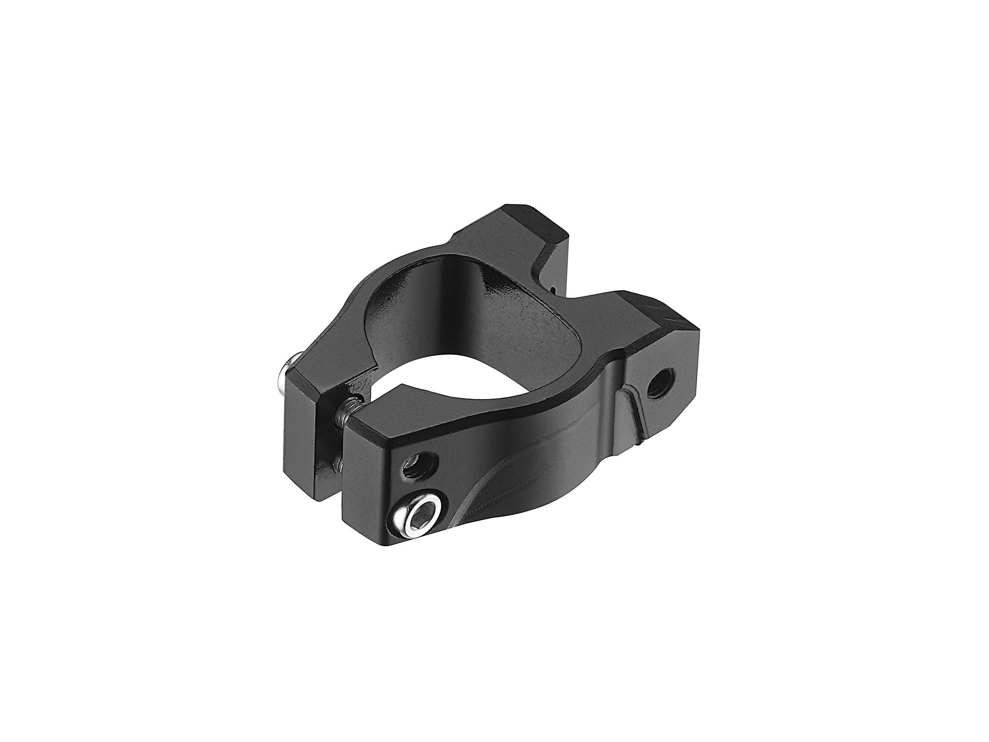 Giant integrated rack mount D-Fuse seat collar for bike components, shown mounted on a bike frame.