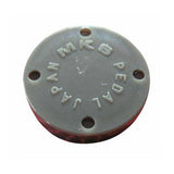 MKS MTE dust cap for pedal protection, single replacement component, small round black plastic cover on bike pedal