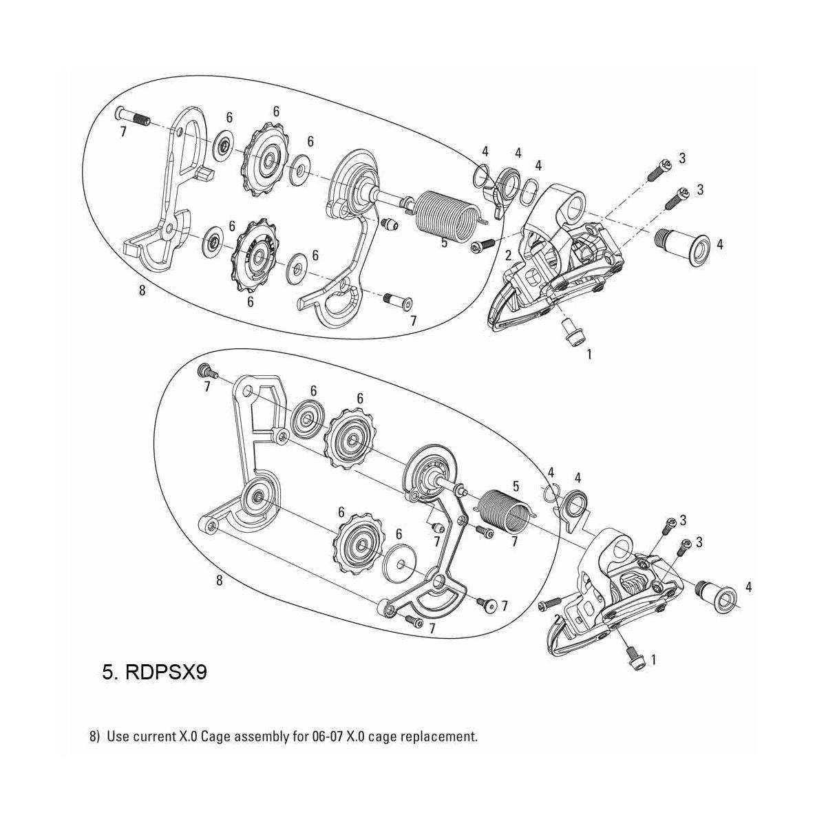 Sram Spare - Rear Derailleur TORSION Spring 06-09 X0: | Swinnerton Cycles