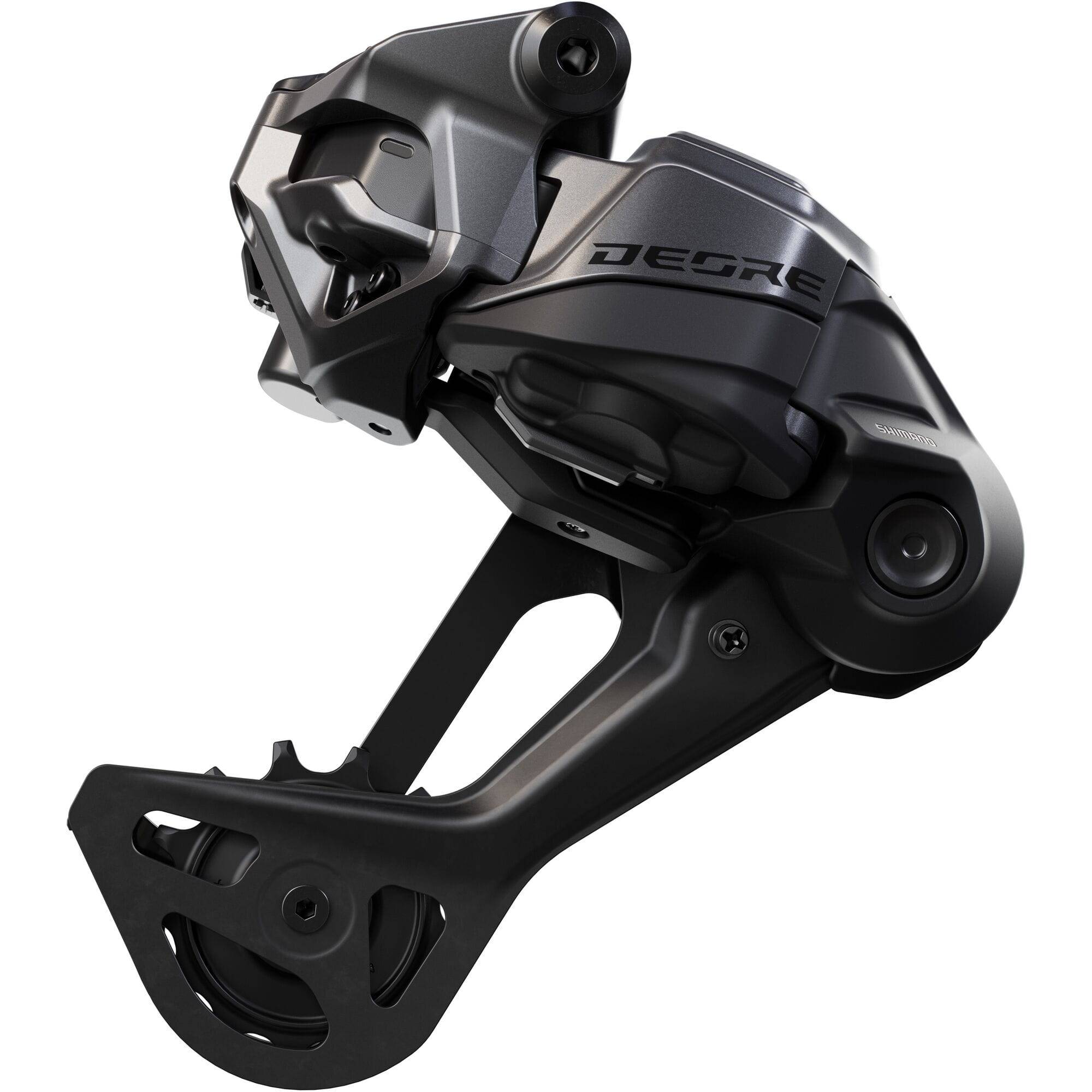 Shimano Deore RD-M6250 Di2 wireless 12-speed rear derailleur with HYPERGLIDE SGS technology for mountain bike shifting.